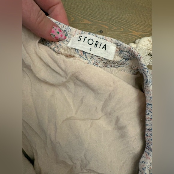 Storia Boho Romantic Core Multicolour Halter Mini Dress Size Small - Picture 4 of 9